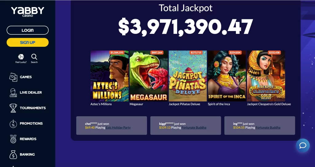 yabby casino bonus